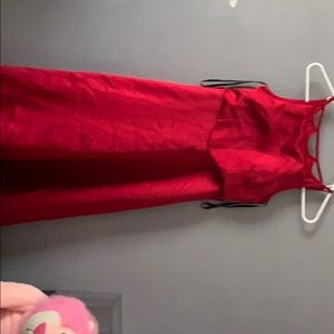 A red party dress